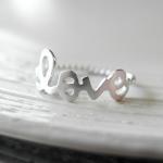 Love Ring 6.5 Size In Silv..
