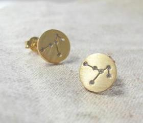 Constellation earring in gold